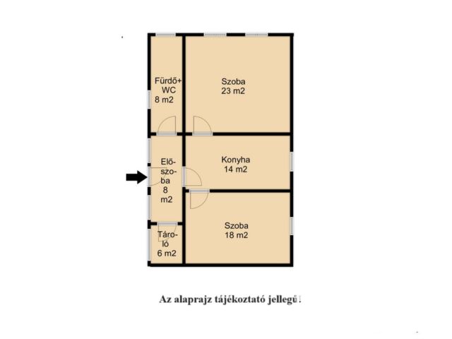 2 szobás ház Kunágotán, nagy telekkel.
