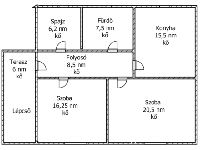Etesen 75 nm-es családi ház eladó