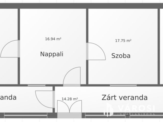 Egy ingatlan két lakrésszel csendes helyen