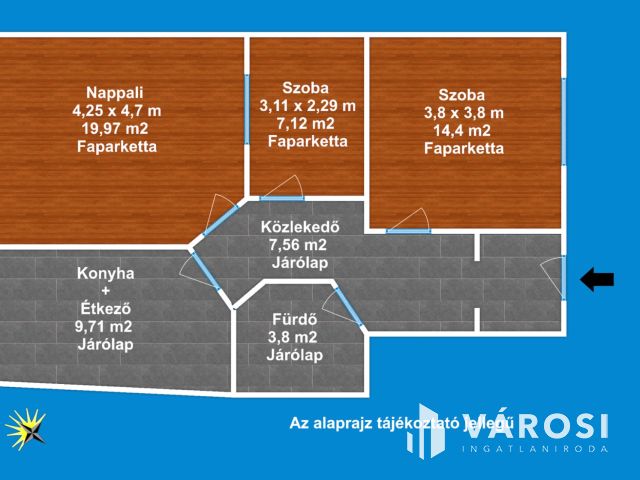 Tégla lakás Móraváros szívében