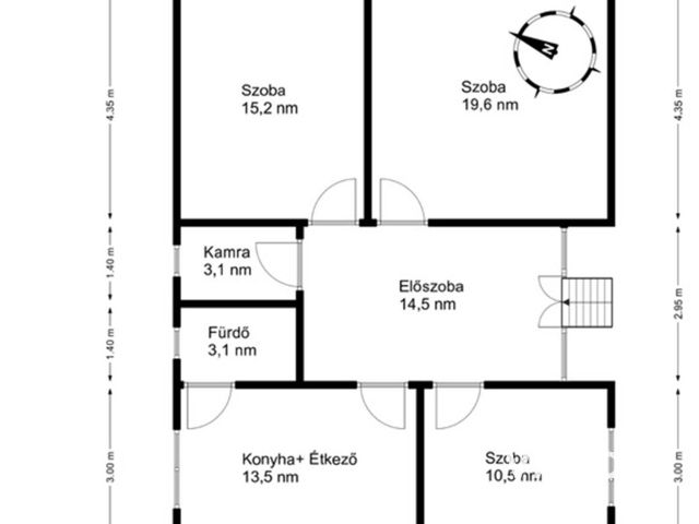 Remek adottságokkal rendelkező ház hatalmas telekkel