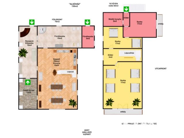Toszkán hangulatú VíZPARTI HÁZ fürdőövezetben, napelemekkel