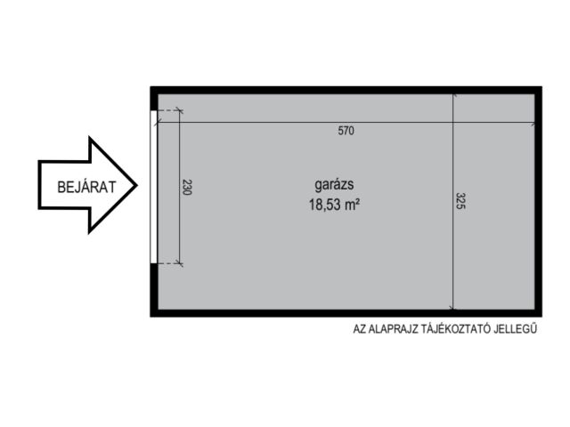 Eladó garázs a Domb utcában