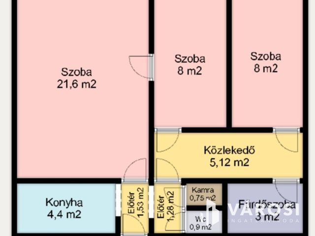 Nagy Lajos király útján, földszinti panellakás eladó