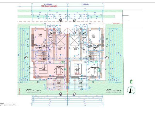 Debrecen kedvelt, csendes kertvárosi részén ELADÓ IKERHÁZAK